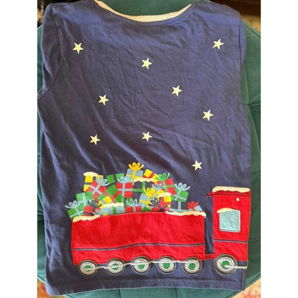 Mini Boden Dog Train Christmas Long Sleeve T-Shirt size 9-10 year - Picture 2 of 4